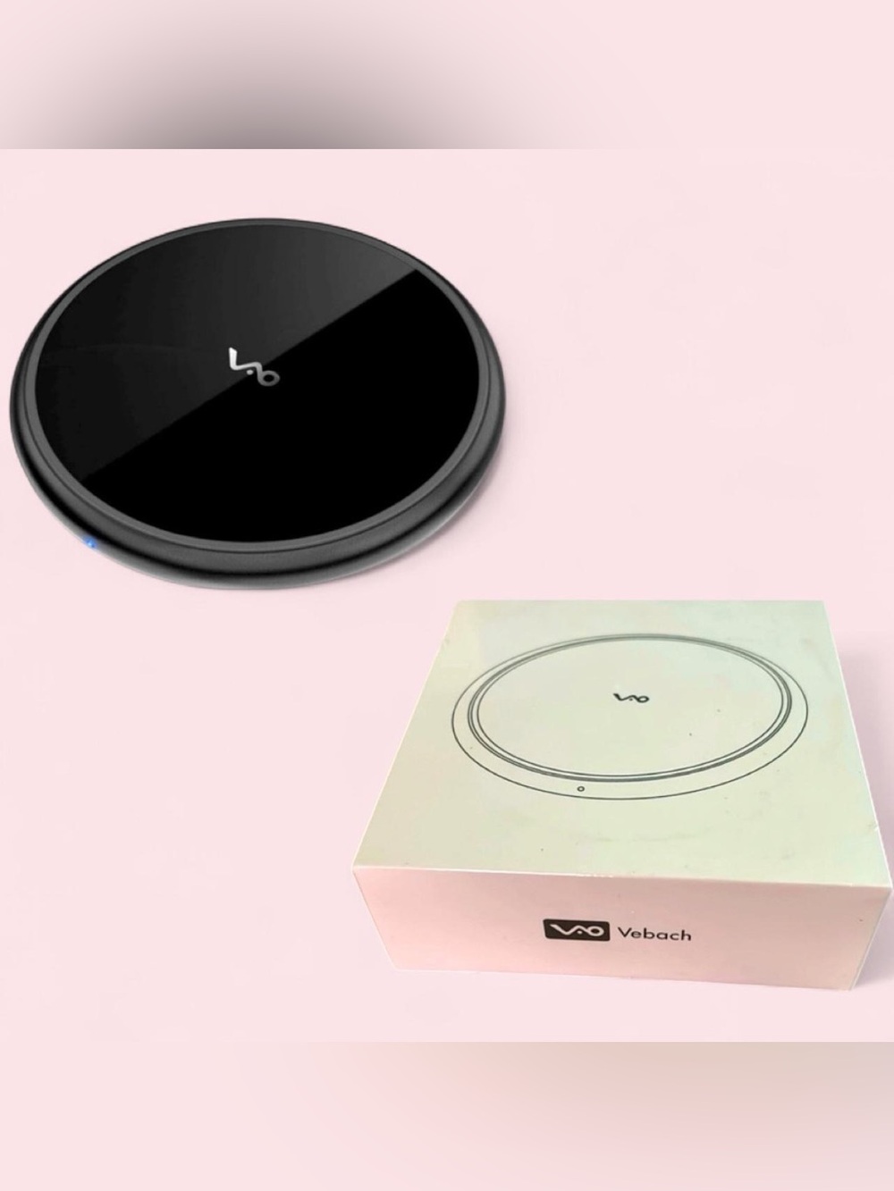 🖲️Vebach Black Wireless Charging Pad BNIB🖲️